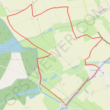 Circuit du petit château - Coudroy GPS track, route, trail