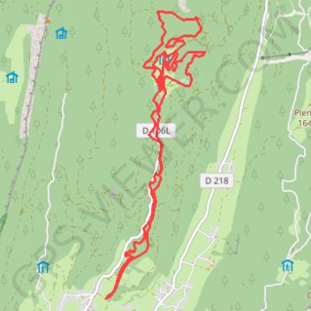 Boucle combe mortes gève GPS track, route, trail