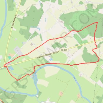 Le Lude GPS track, route, trail
