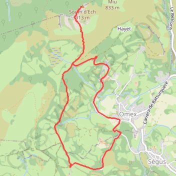Le Soum d'Ech GPS track, route, trail