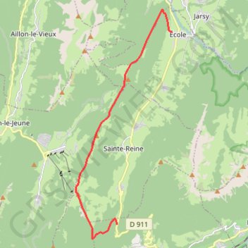 Crête Morbié - Fullie GPS track, route, trail