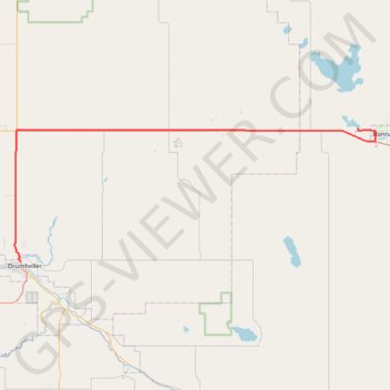 Drumheller - Hanna GPS track, route, trail