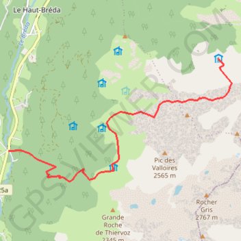 Passage de tignieu GPS track, route, trail