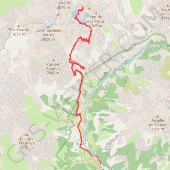 Lacs de Crupillouse GPS track, route, trail