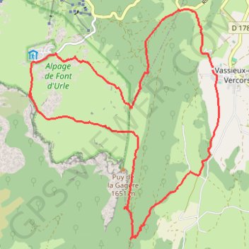 Font d Urle GPS track, route, trail