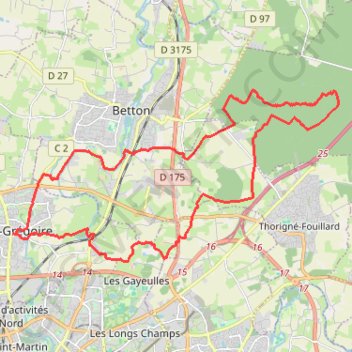 Saint-Grégoire GPS track, route, trail