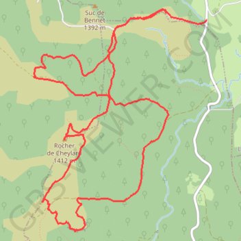 Rocher du Cheylard Ronc Ranier GPS track, route, trail