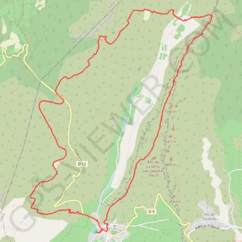 VINGRAU, les falaises- 15,5km-580m GPS track, route, trail