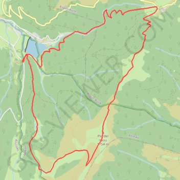 Crête de Bidour depuis Lac de Payolle GPS track, route, trail
