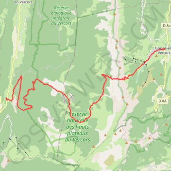 Gresse Rousset GPS track, route, trail