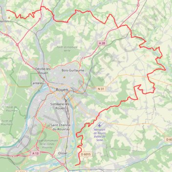GR25 De Sotteville-sous-le-Val à Saint Pierre-de-Varengeville (Seine-Maritime) GPS track, route, trail