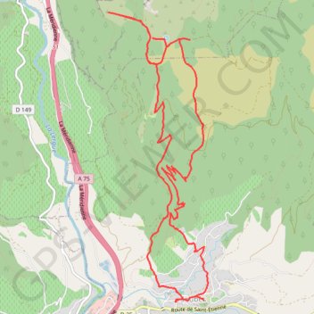 Soubès Chemin des Capitelles, rebord du Larzac et Mas de Rouquet GPS track, route, trail