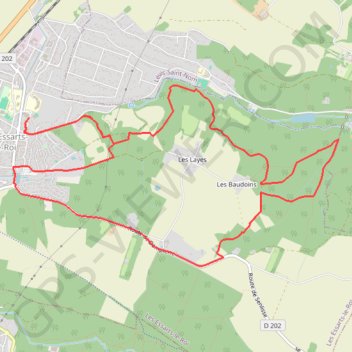 2 - VTT 1 - court GPS track, route, trail