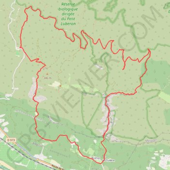 Gorges du régalon GPS track, route, trail