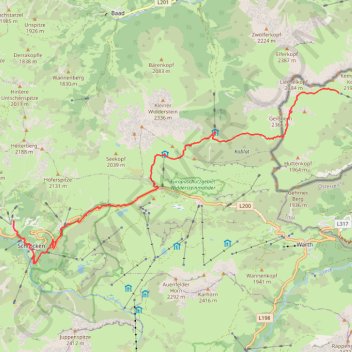 Via-Alpina R52 - Mindelheimerhütte - Schrocken GPS track, route, trail