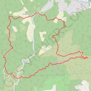 La Roque-Ste Anne de Goiron_12 sept. 2018 GPS track, route, trail