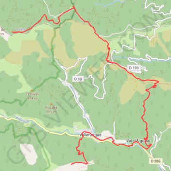 Les Tres Baous GPS track, route, trail
