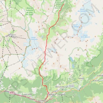 Traversée des Alpes - Étape 15 GPS track, route, trail