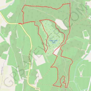 Etang de Saint LOUIS GPS track, route, trail