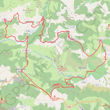 Cirque de Mallavieille - Octon GPS track, route, trail