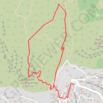 Baou de Saint-Jeannet GPS track, route, trail