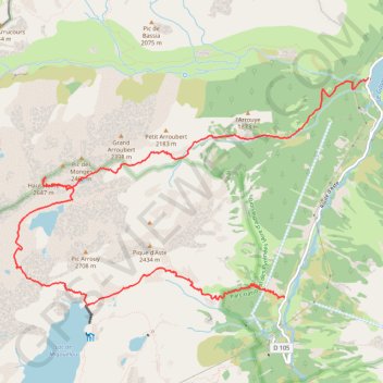 Pic de HAUTAFULHE GPS track, route, trail