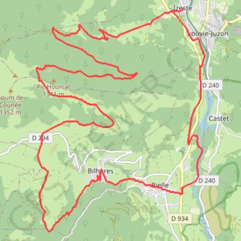Fichier GPX Lazerque option longue 2 modifiée GPS track, route, trail