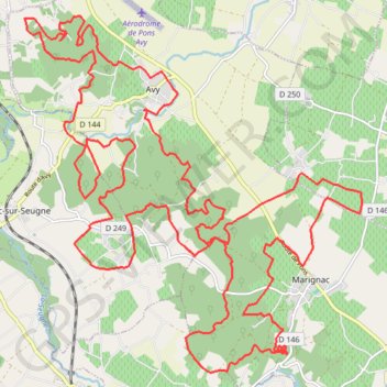 Avy 43 kms GPS track, route, trail