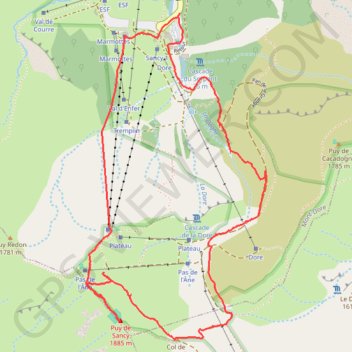 Station du Mont Dore GPS track, route, trail