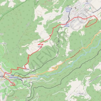 An example GPX between Aigle and Leysin GPS track, route, trail