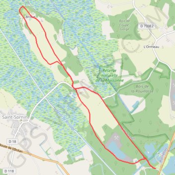 La Tour de BROUE - Saint SORNIN GPS track, route, trail