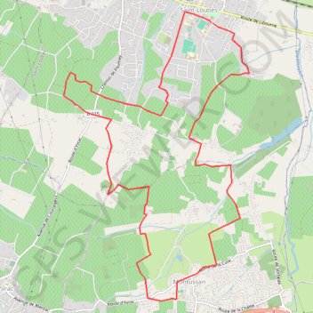 Saint Loubes - Montussan GPS track, route, trail