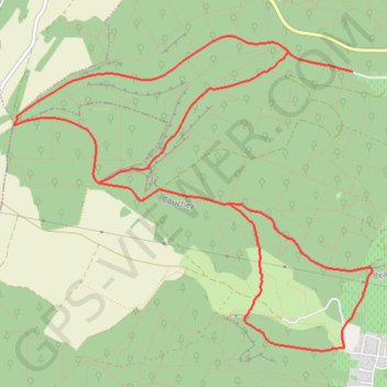 Marsannay les Combes GPS track, route, trail