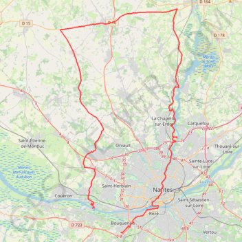 Notre Dame Des Landes - Héric - Erdre (ouest) GPS track, route, trail
