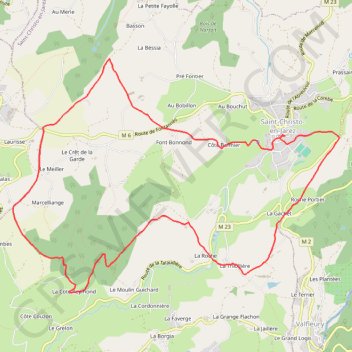 Randonnée du 31/03/2023 à 13:17 GPS track, route, trail