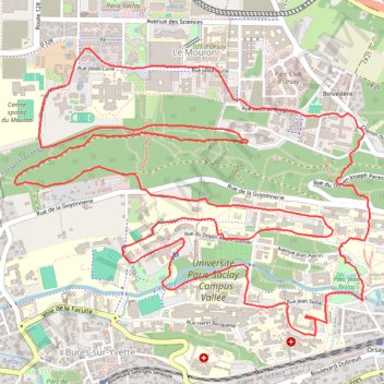 Orsay Campus GPS track, route, trail