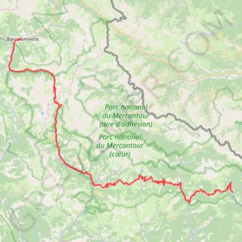5b Barcelonnette - Col de la Cayolle - Saint Martin de Vésubie GPS track, route, trail