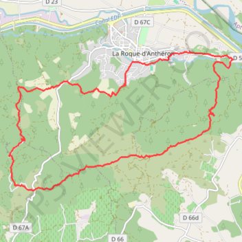 La-Roque-d'Antheron GPS track, route, trail