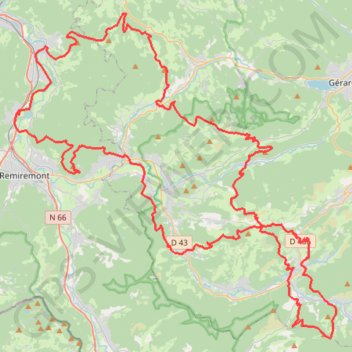 LInfernal Trail Des Vosges 2022 IT 130 GPS track, route, trail