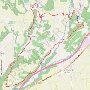 Chavanaise - Grande Randonnée GPS track, route, trail