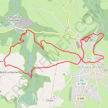 Évaux-les-Bains GPS track, route, trail