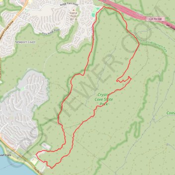 Crystal Cove State Park GPS track, route, trail
