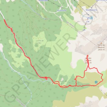 Jas du lièvre versant Sud GPS track, route, trail