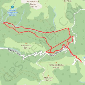 Foret d'Iraty GPS track, route, trail