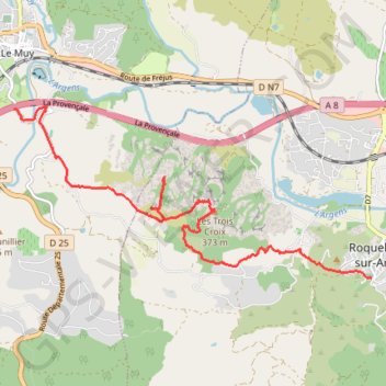 Rocher de Roquebrune-sur-Argens GPS track, route, trail
