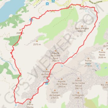 Tour de l'Aiguille du Grand fond GPS track, route, trail