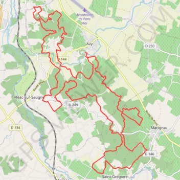 Avy GPS track, route, trail