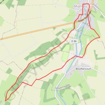 Les Auteux - Miannay GPS track, route, trail