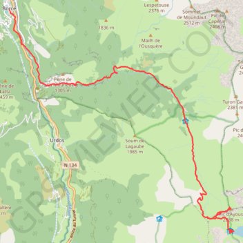 Traversée des Pyrénées - Étape 10 GPS track, route, trail