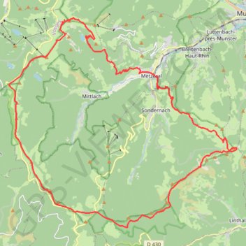 Metzeral - Les Crêtes GPS track, route, trail